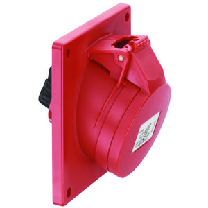 Flenscontactdoos CEE schuin 20° IP44 16A 5P 400V VVE=10