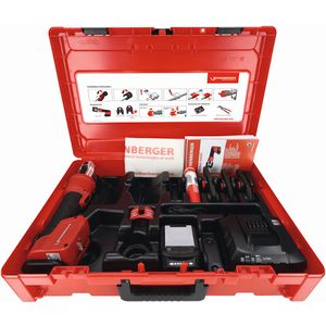 Set accu-perstang ROMAX NANO incl. iJAWS persbekken U 16-20-25mm incl. accu 18V/2Ah CAS