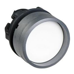 white pushbutton head recessed colour plated grey
