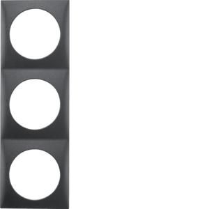 Afdekraam 3-v berker Integro flow antraciet mat