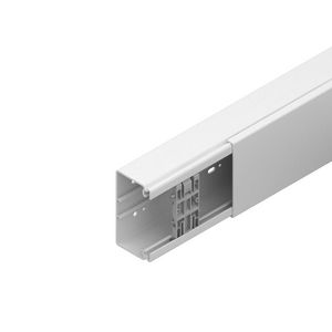 Lengte a 2m. kabelkanaal + deksel HKL60130.1 129x60mm  steengrijs pvc RAL7030