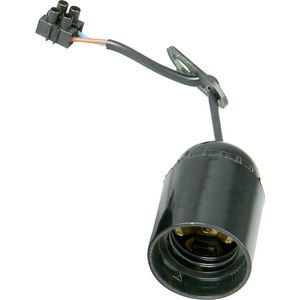 Verhuisfitting E27 zwart VVE=10