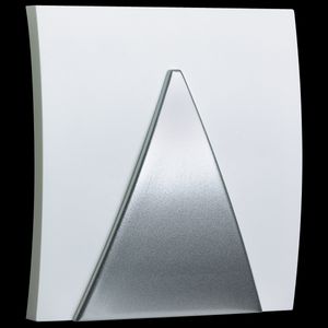 Gong wit/zilver voor 9V-blokbatterij