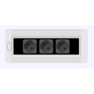 Contactdooscombinatie Netbox comfort 3x230v 45° GST18/3