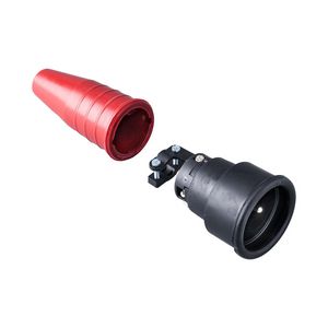 Volrubber koppelcontactstop 16A 250V penaarde greep VVE=100