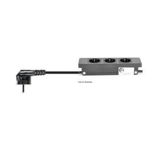 Contactdooscombinatie Netbox meb 3x230v 45° netsnoer 3M
