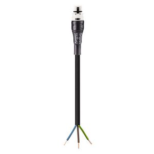 Aansluitsnoer RST20I3 male 1,5mm² 100cm grijs LS0H 70°C VVE=75