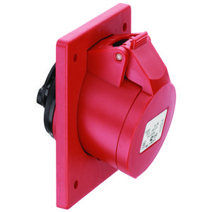 Flenscontactdoos CEE schuin 20° IP44 16A 3P 110V VVE=10