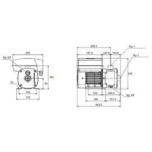 Centrifugaalpomp CME3-6 A-R-G-E-AQQE S-A-D-N 3x400V HR