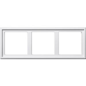 Montageadapter 3-voudig Gira E2 zuiver wit
