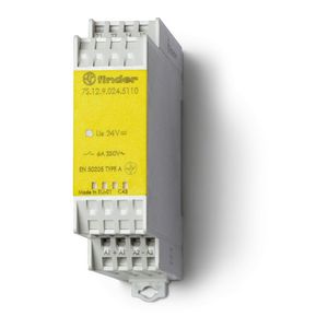 Relaismodule met gedwongen contacten 6A 120V AC 1M+1V