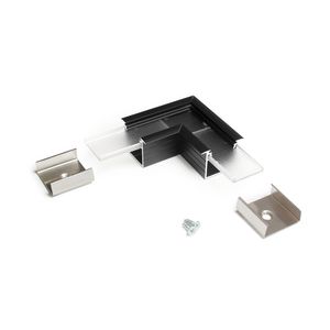 Profiel 20 opbouw hoek 90° Zwart