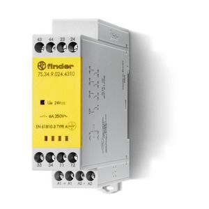 Relaismodule met gedwongen contacten 6A 230V AC 3M+1V