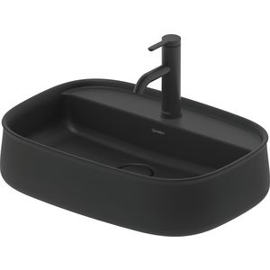 Zencha #237455 Opzetwastafel Antraciet Mat 550mm geslepen met kraangat