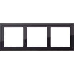 Montageadapter 3-voudig Gira E2 zwart