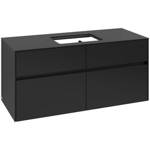 Wastafelonderkast Collaro 1200x548x500mm Volcano Black C112B0VL