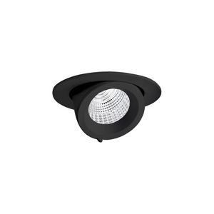 EB+ 432 15 930 C/I BK-RAL9005-LED-Inbouwspots 3000K 12W stat