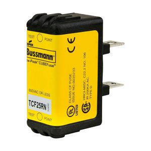 Zekering laagspanning 25A AC 600V DC 300V 20x26x48 CF VVE=12