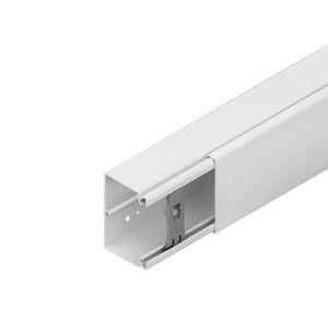 Lengte a 2m. kabelkanaal + deksel HKL6090.6 wit creme pvc RAL9001 VVE=12