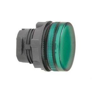 Kop signaallamp 22mm Rond Gegroegd BA9S Groen Harmony XB5
