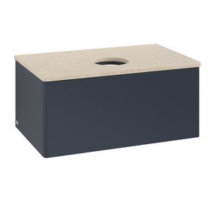 Wastafelonderkast Antao 800x360x500mm Mid.Blue Matt Lacquer K30013HG