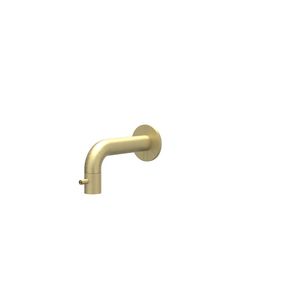 Fonteinkraan CONCORD wandkraan sprong 125mm rvs geborsteld mat goud
