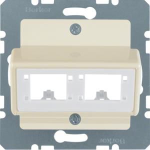 Centraalplaat v enkele module Reichle&DeMassari wit glans