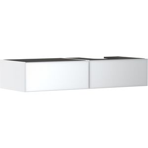 Badmeubel Xevolos E mat wit 1370/550 2L waskom/gesl. RE. Metallic White