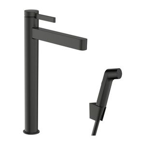 Wastafelmengkraan Finoris 1-hendel 260 douchesl. 160cm Brushed Black Chrome