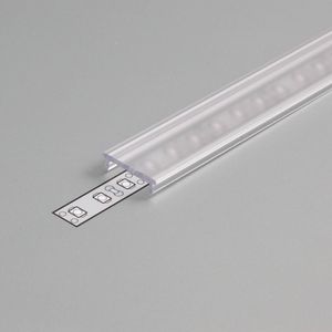 Zak a 2m. Profiel voor ledstrips afdekking F klik transparant