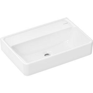 Wastafel compact 550x370mm zonder kraangat zonder overloop SmartClean wit Xanuia Q