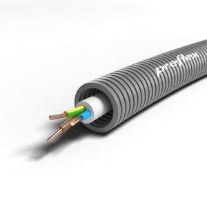 Rol a 100m. voorbedrade flexibele elektrobuis GY16 E VMVL 3G1,5