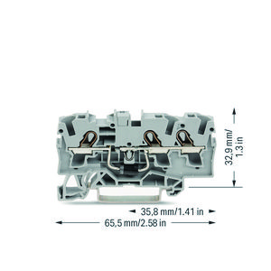 Moduleklem 3-draads diode 1N5408 2004-1311/1000-401 VVE=50