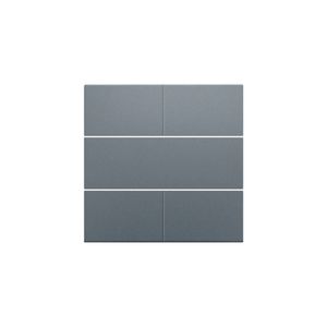 Afwerkingsset 4-voudige pot.vrij knop 24V blue grey