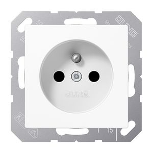 Wandcontactdoos a.wit m.penaarde&ki.beveil. A(S)500