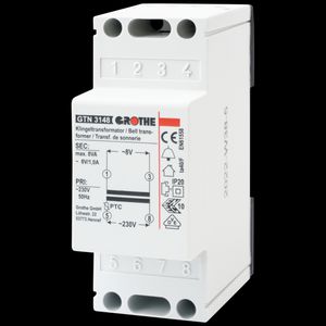 Beltrafo 8Vac voor kortstondige belasting met reset-functie