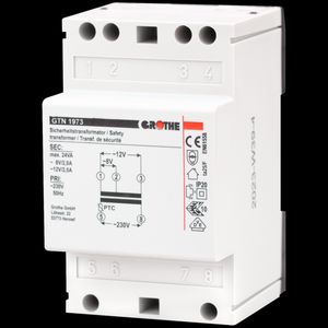 Veiligheidsbetrafo 8-12Vac voor continu-belasting