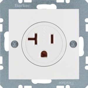 Wandcontactdoos randaarde USA/CANADA NEMA 5-20 R mat gela