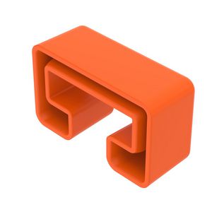 Beschermkap profielrail MS4022 45x18mm pastel oranje VVE=25
