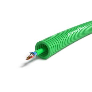 Rol a 100m. voorbedrade flexibele elektrobuis LGN16 LS C Alarm 6x0,22