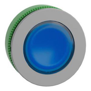 Flush mounted blue Flush caps ill. pb head integr. push push