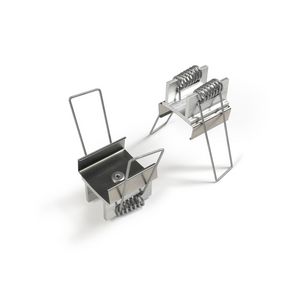 Doos a 2st. Profiel 20 inbouw montage veer type U7 Inox