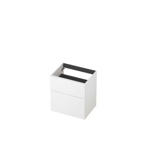 Onderkast 2L a-sym gelakt gefreesd front 60cm mat wit