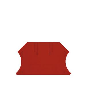 Afsluit- eindplaat rood h:56mm b:1.5mm V-0 Wemid VVE=50