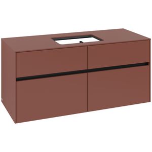 Wastafelonderkast Collaro 1200x548x500mm Wine Red C11200AH