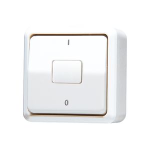 Wipschakelaar AP600 alpin wit 2-polig