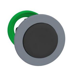 flush mounted black projecting pushbutton head cp grey