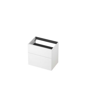 Onderkast 2L a-sym gelakt gefreesd front 70cm mat wit