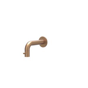 Fonteinkraan CONCORD wandkraan sprong 125mm rvs geborsteld mat koper