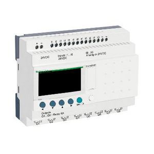 Compacte smart relais 20 I/O 24V DC klok/dis Zelio Logic